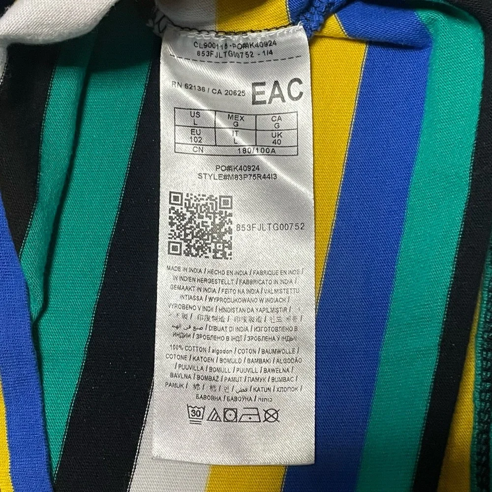 Men’s Guess Vintage Style Striped Tee Size L - Picture 6 of 6